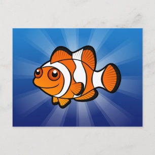 Cartoon Clownfish Postcard