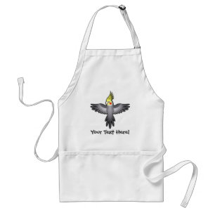 Cartoon Cockatiel Standard Apron