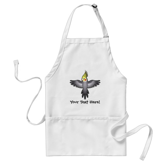 Cartoon Cockatiel Standard Apron (Front)