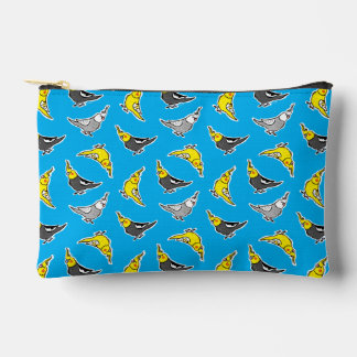 Cartoon Cockatiels Pattern Accessory Pouch