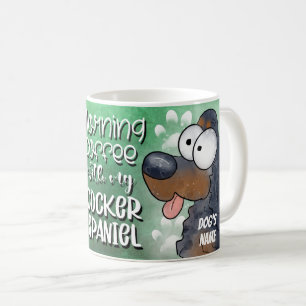Cartoon Cocker Spaniel Dog Pet Coffee Mug, Cup