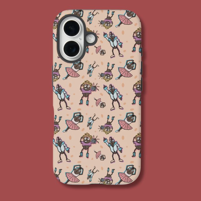 Cartoon Coffee Bean Dance Party Case-Mate iPhone Case (Creator Uploaded)