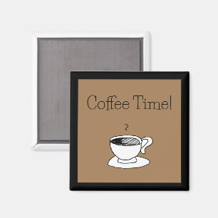 Cartoon Coffee Cup Demitasse Cute Cartoon Magnet