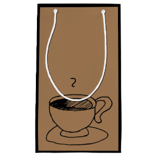 Cartoon Coffee Cup Demitasse Cute Cartoon Small Gift Bag