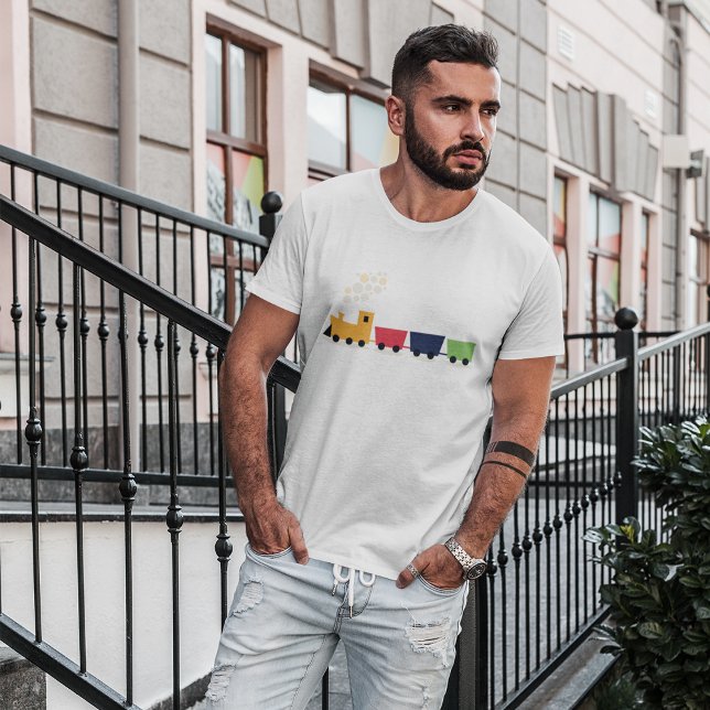 Cartoon Colourful Toy Train T-Shirt (Creator Uploaded)