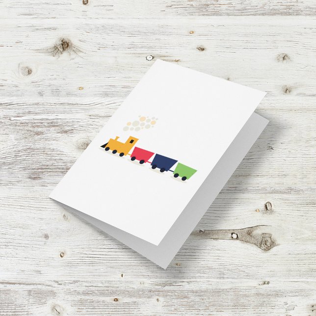 Cartoon Colourful Train Card (Creator Uploaded)