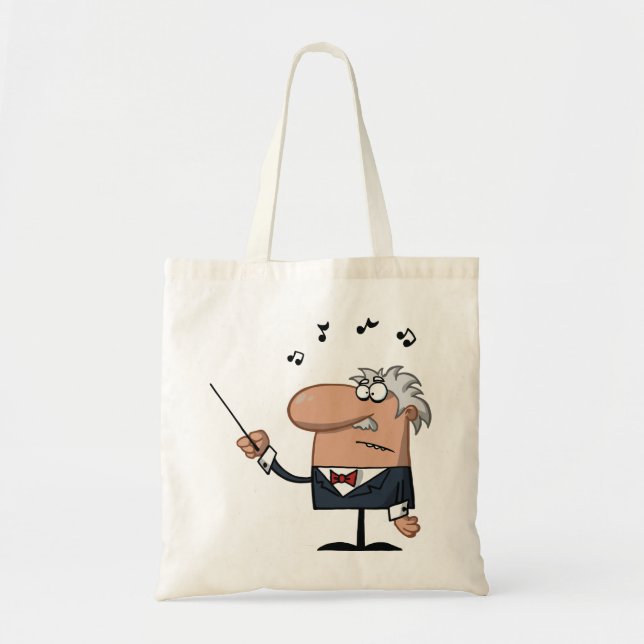 Cartoon Conductor Tote Bag (Front)
