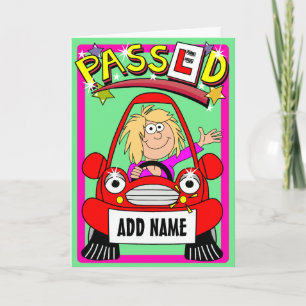 Cartoon Congratulations On Passing Driving Test Ca Card