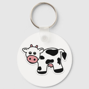 Cartoon Cow Keychain