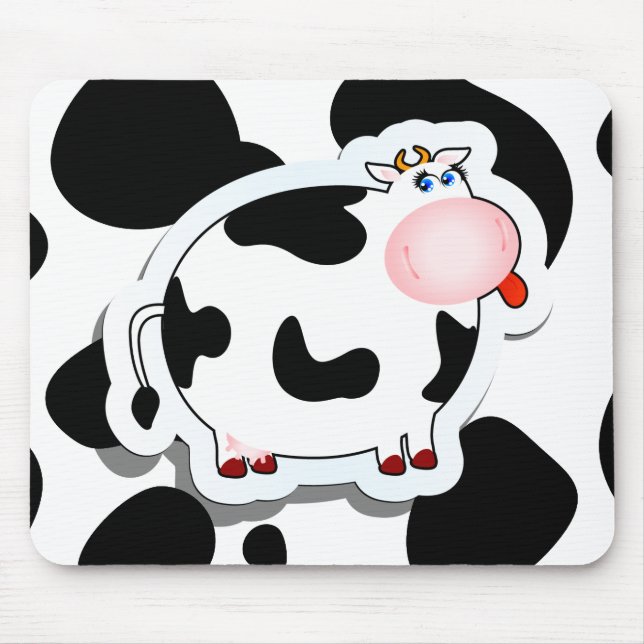 Cartoon cow, mousepad (Front)