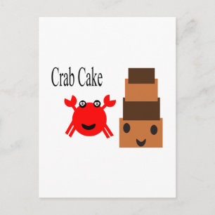 Cartoon Crab Cake 2.5s Postcard