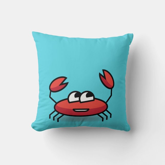 Cartoon Crab- Critter Cushion (Front)