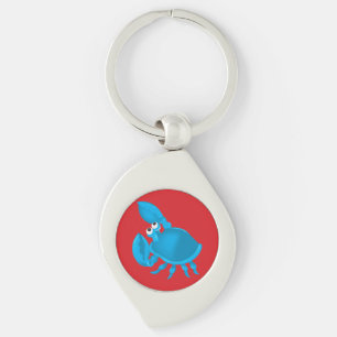 Cartoon crab key ring