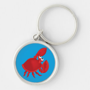 Cartoon crab key ring
