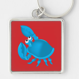 Cartoon crab key ring