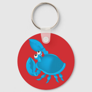 Cartoon crab key ring
