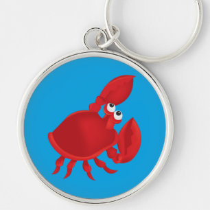 Cartoon crab key ring