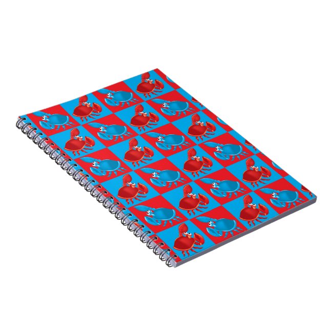 Cartoon crab mosaic notebook (Right Side)