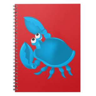 Cartoon crab notebook