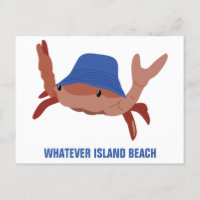 Cartoon Crab Personsalized Custom Beach