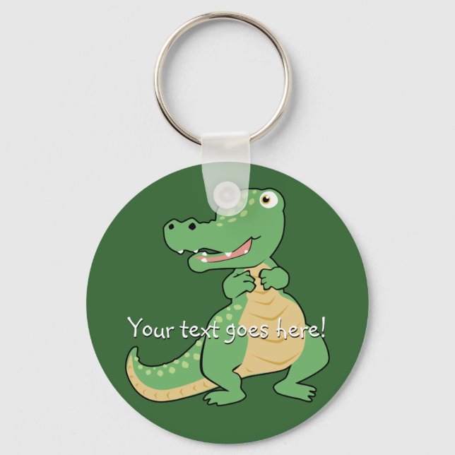 Cartoon Crocodile Keychain (Front)