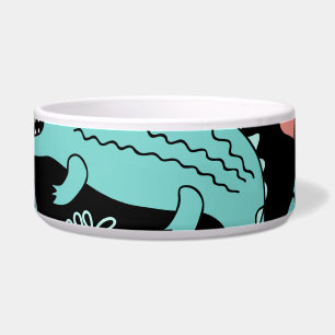 Cartoon crocodiles, cute seamless pattern.