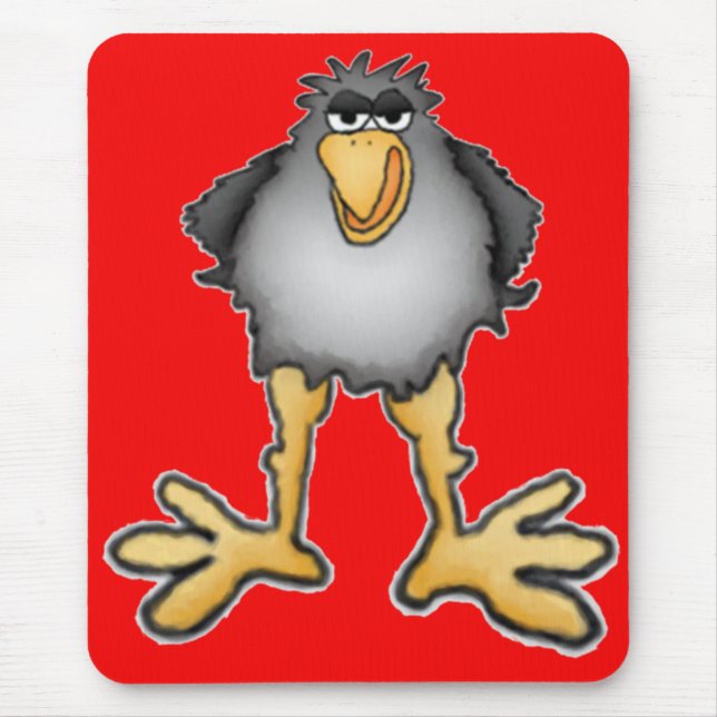 Cartoon Crow Mousepad (Front)