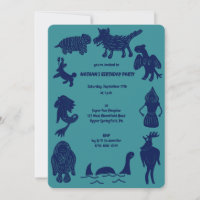 Cartoon Cryptids Cryptozoology Monsters Birthday I