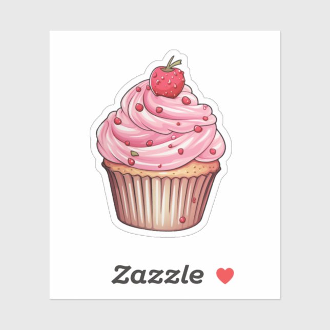 Cartoon cupcake illustration (Sheet)