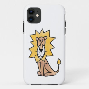 cartoon cute lion kids retro safari jungle animal  iPhone 11 case