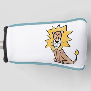 cartoon cute lion kids retro safari jungle animal golf head cover