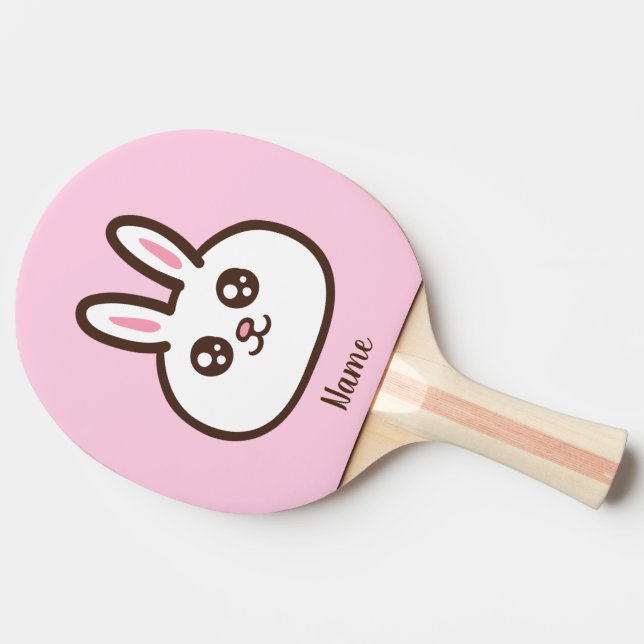 Cartoon cute rabbit ping pong paddle (Side)