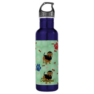 Cartoon Dachshund 710 Ml Water Bottle