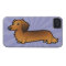 Cartoon Dachshund (longhair)