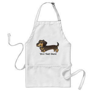 Cartoon Dachshund (wirehair) Standard Apron