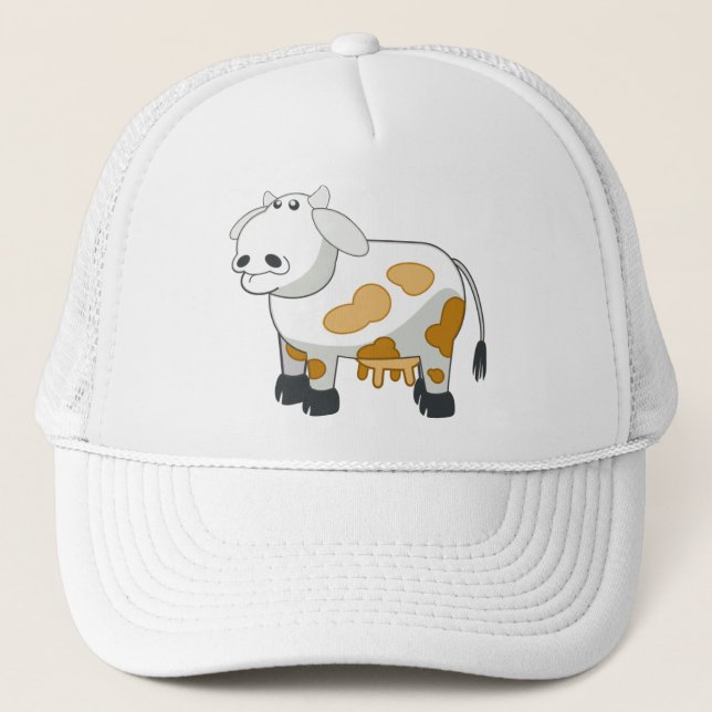 Cartoon Dairy Cow Cap (Front)