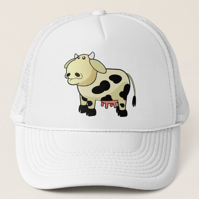 Cartoon Dairy Cow Cap (Front)