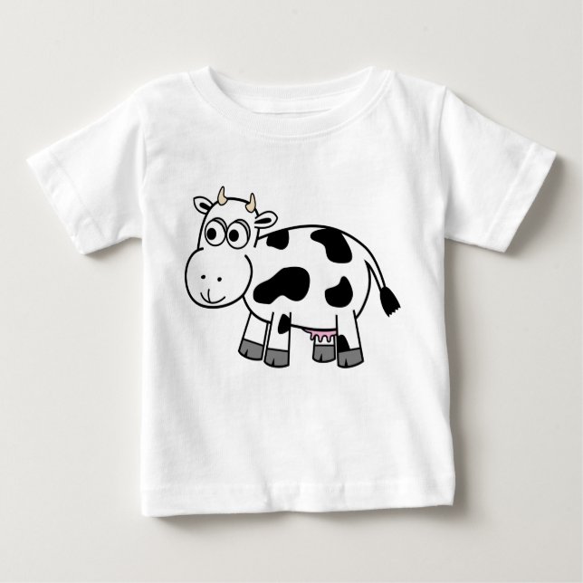 Cartoon Dairy Cow Shirt! Baby T-Shirt (Front)