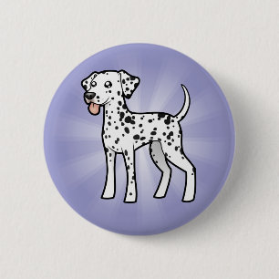 Cartoon Dalmatian 6 Cm Round Badge