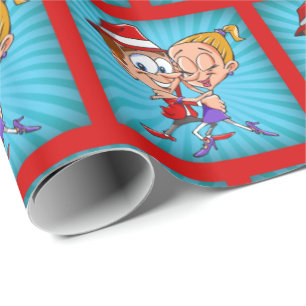 Cartoon Dancers Gift Wrapping paper