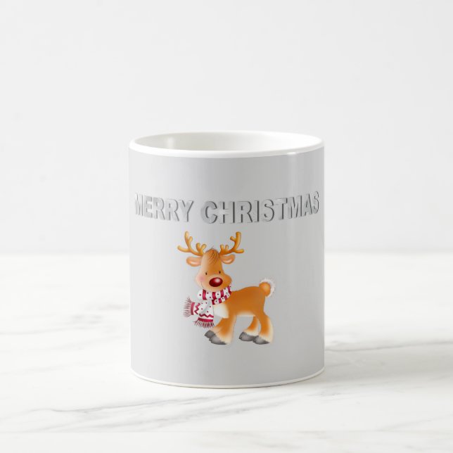 Cartoon Deer Coffee Mug (Center)