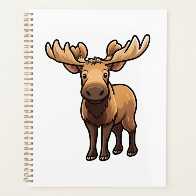  Cartoon deer illustration Planner (Front)
