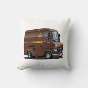 Cartoon delivery van cushion