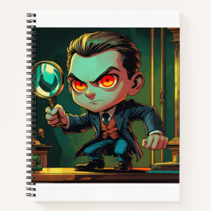 Cartoon Detective Themed Notebook