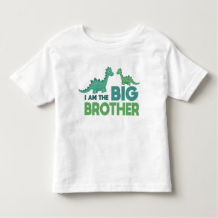 Cartoon dinosaur big brother boy toddler T-Shirt