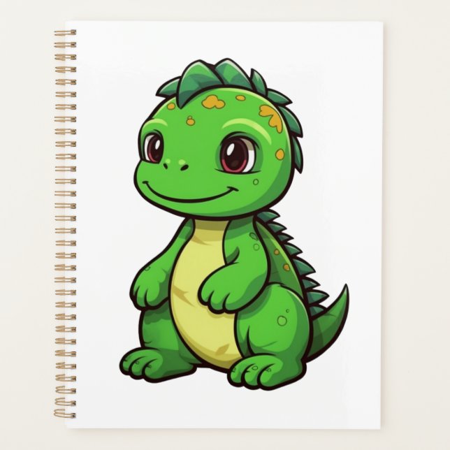 Cartoon dinosaur illustration planner (Front)