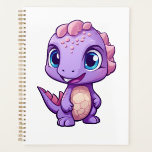 Cartoon dinosaur illustration planner