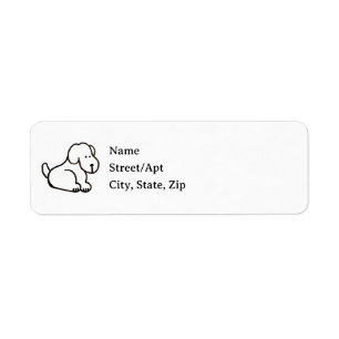 Cartoon Dog Add Your Own Address Labels