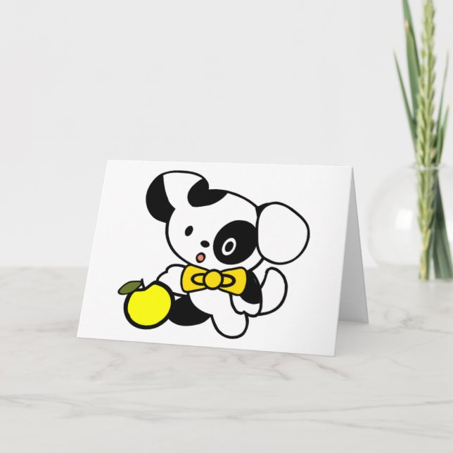 Cartoon Dog Birthday Card (Front)