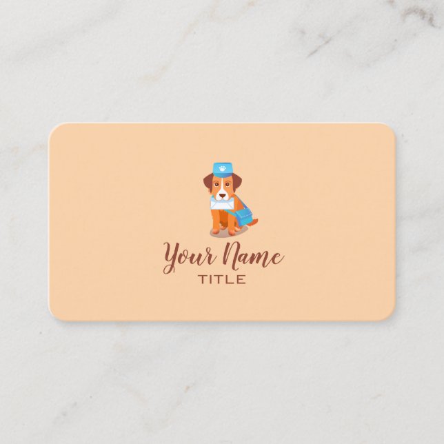 Cartoon dog business card (Front)